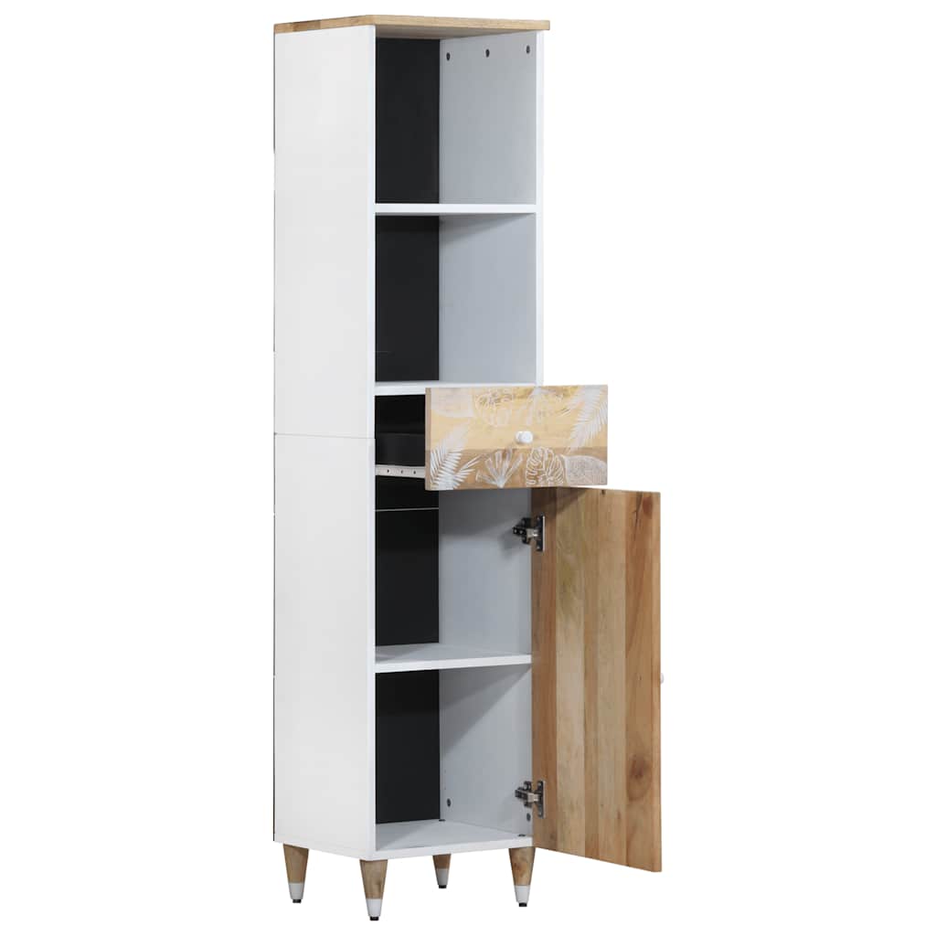 Mobile da Bagno 38x33,5x160 cm in Legno Massello di Mango | homemem39