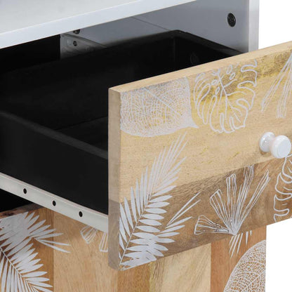 Mobile da Bagno 38x33,5x160 cm in Legno Massello di Mango | homemem39
