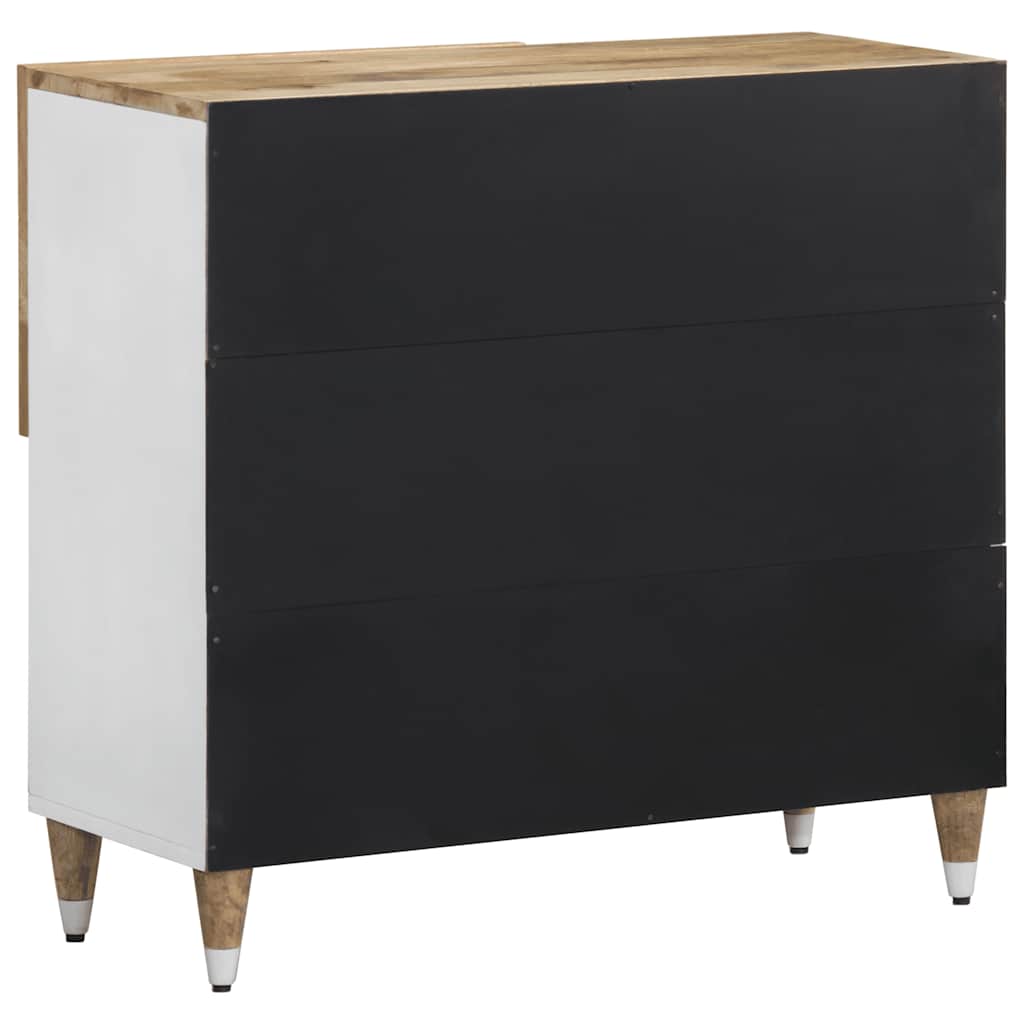 Credenza 80x33,5x75 cm in Legno Massello di Mango - homemem39