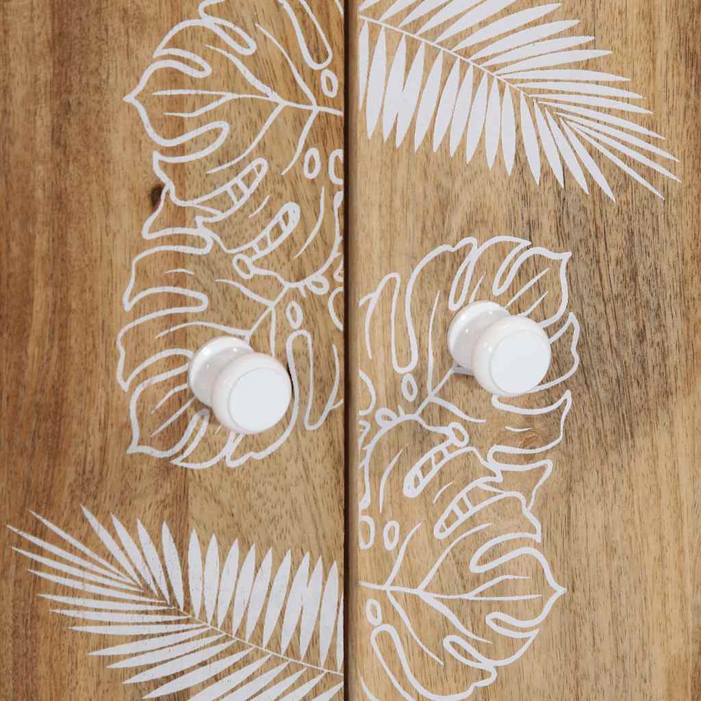 Credenza 60x33,5x100 cm in Legno Massello di Mango - homemem39