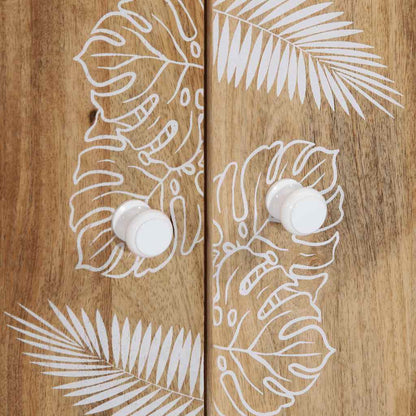 Credenza 60x33,5x100 cm in Legno Massello di Mango - homemem39