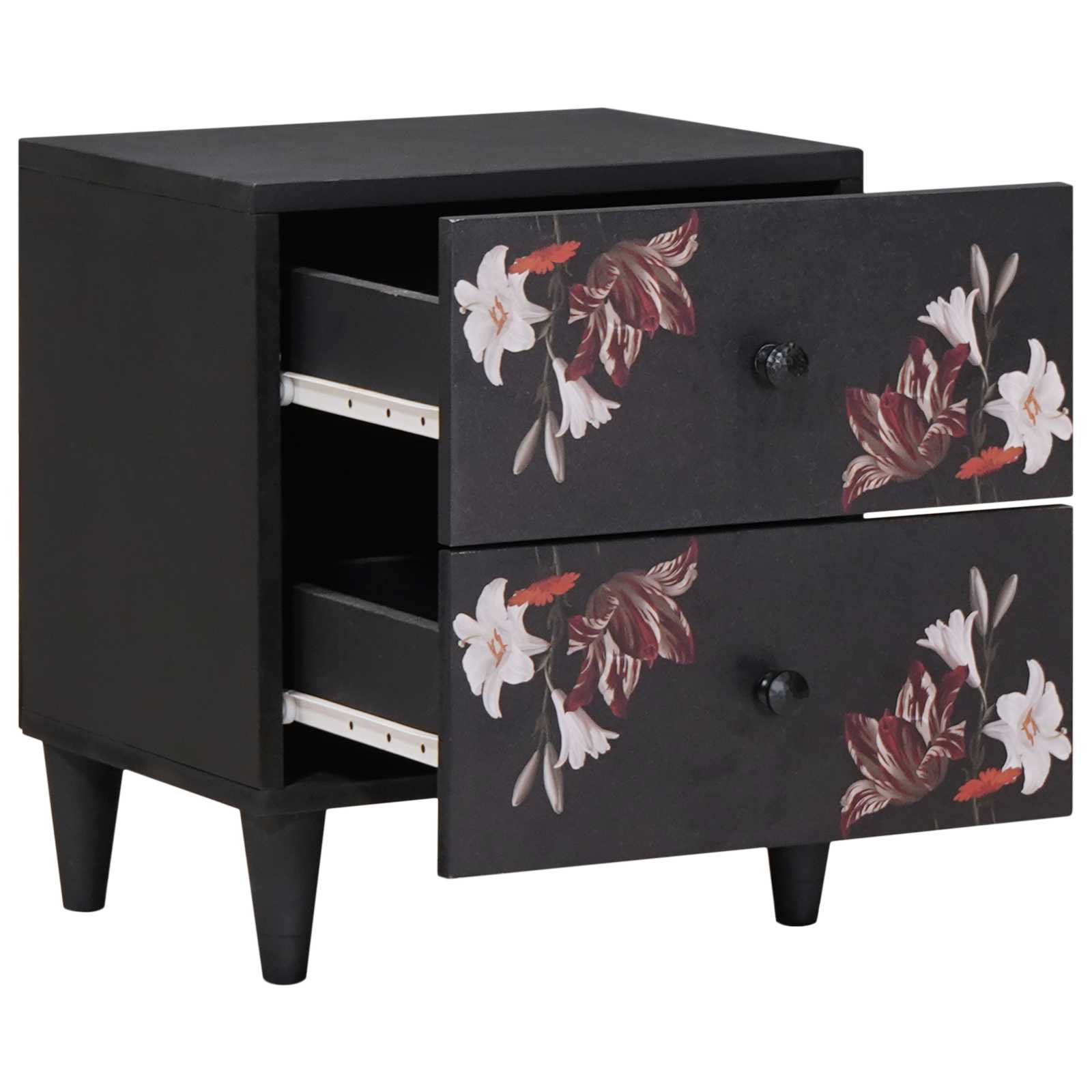 Comodino con cassetto 2 pcs Marrone 40 x 33,5 x 46 cm | homemem39