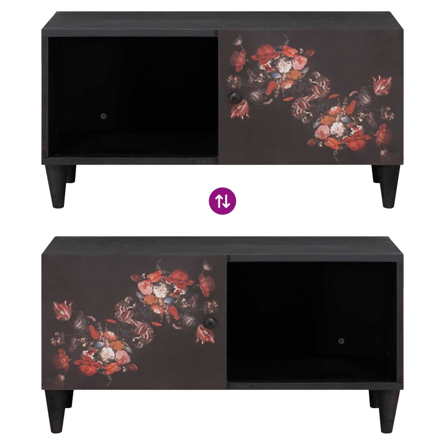 Tavolino da salotto Multicolore 80 x 50 x 40 cm