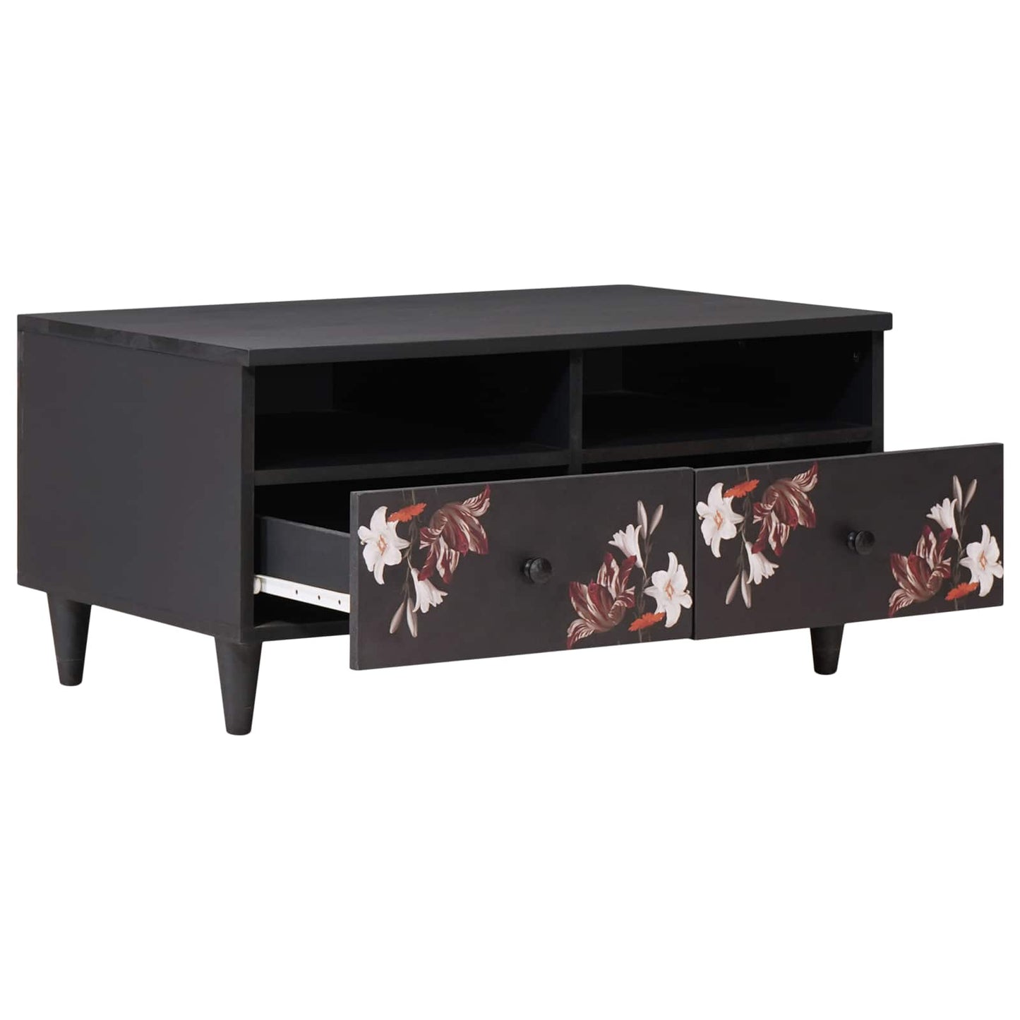 Tavolino da salotto con cassetto Multicolore 80 x 54 x 40 cm | homemem39