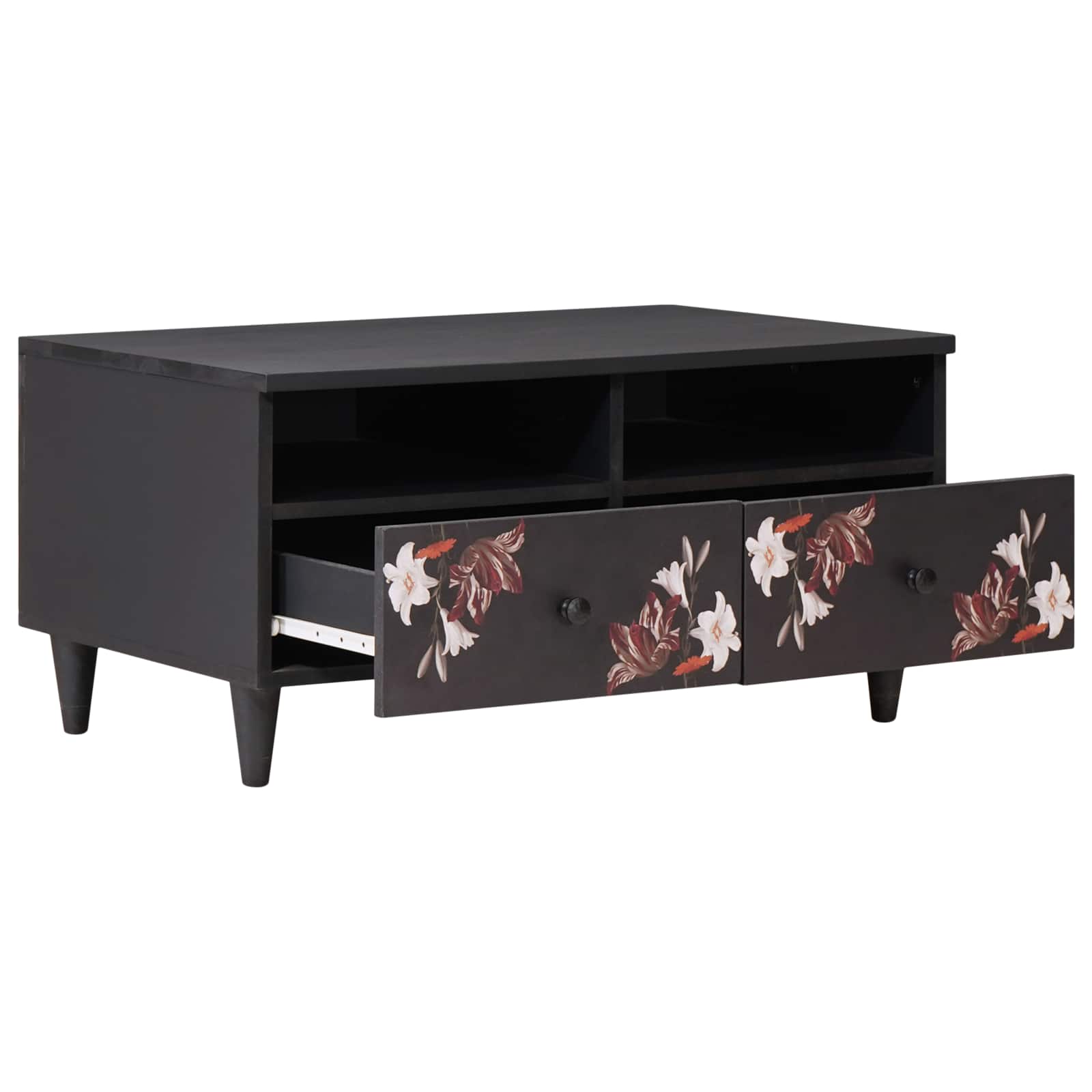 Tavolino da salotto con cassetto Multicolore 80 x 54 x 40 cm | homemem39