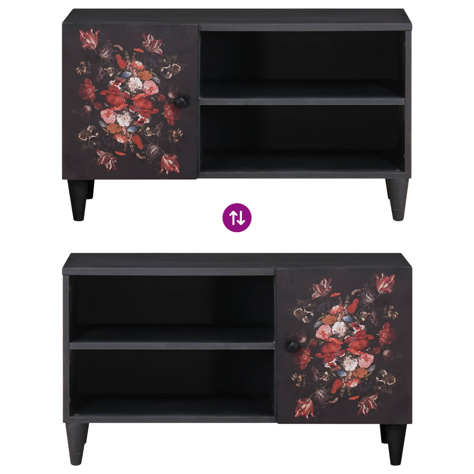 Armadi di Stoccaggio con porta Multicolore 80 x 31,5 x 46 cm | homemem39