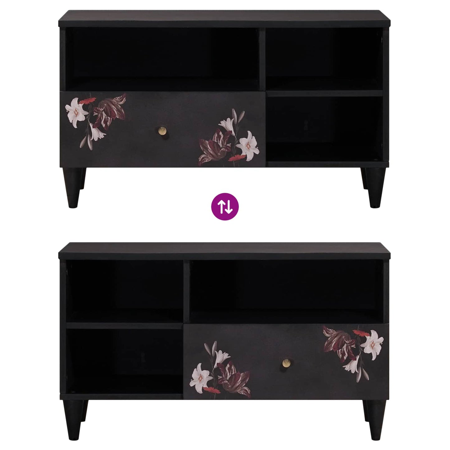 Armadi di Stoccaggio con cassetto Multicolore 80 x 33,5 x 46 cm