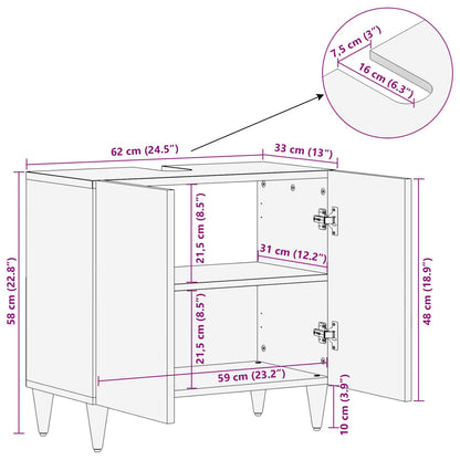 Armadio sottolavello con porta Multicolore 62 x 33 x 58 cm | homemem39