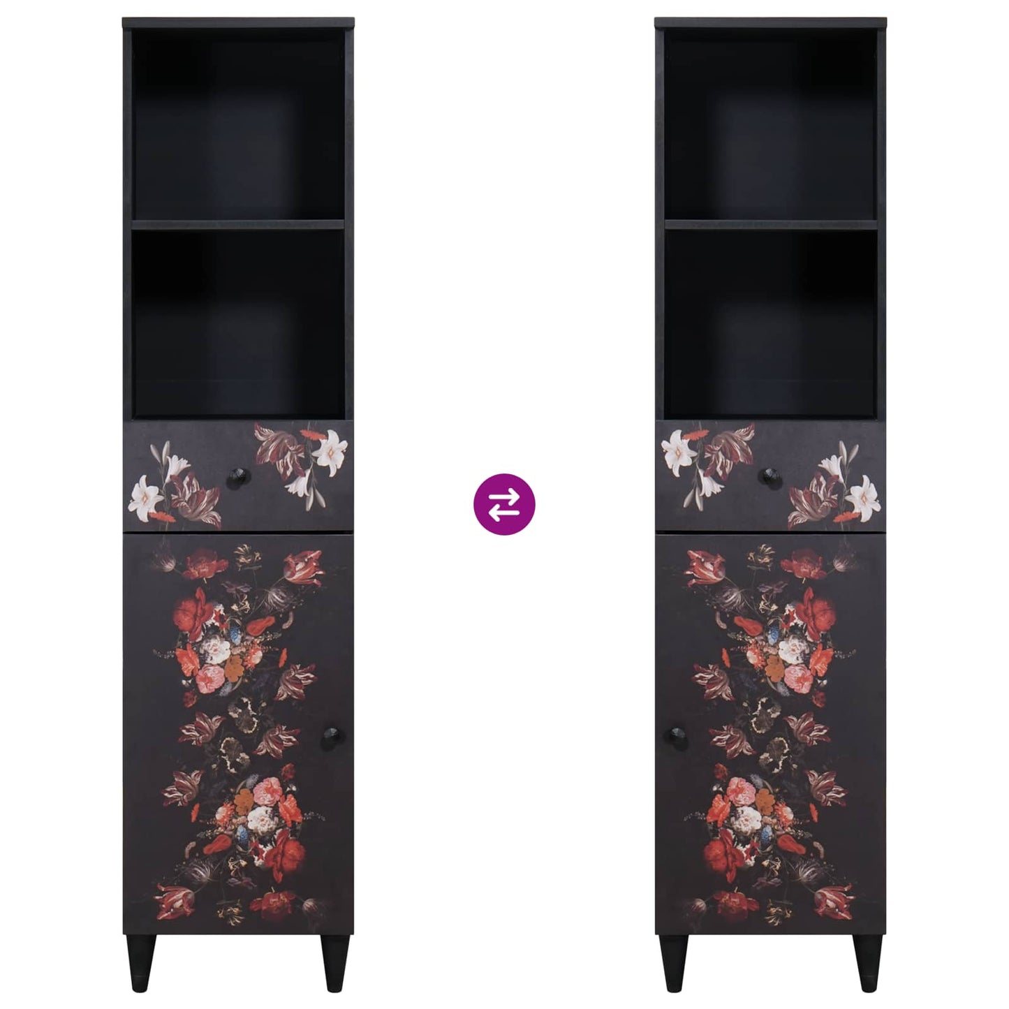 Mobile da Bagno con cassetto Multicolore 38 x 33,5 x 160 cm | homemem39