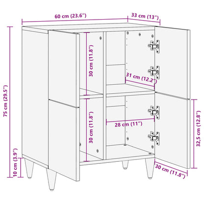 Armadi di Stoccaggio con porta Multicolore 60 x 33,5 x 75 cm | homemem39