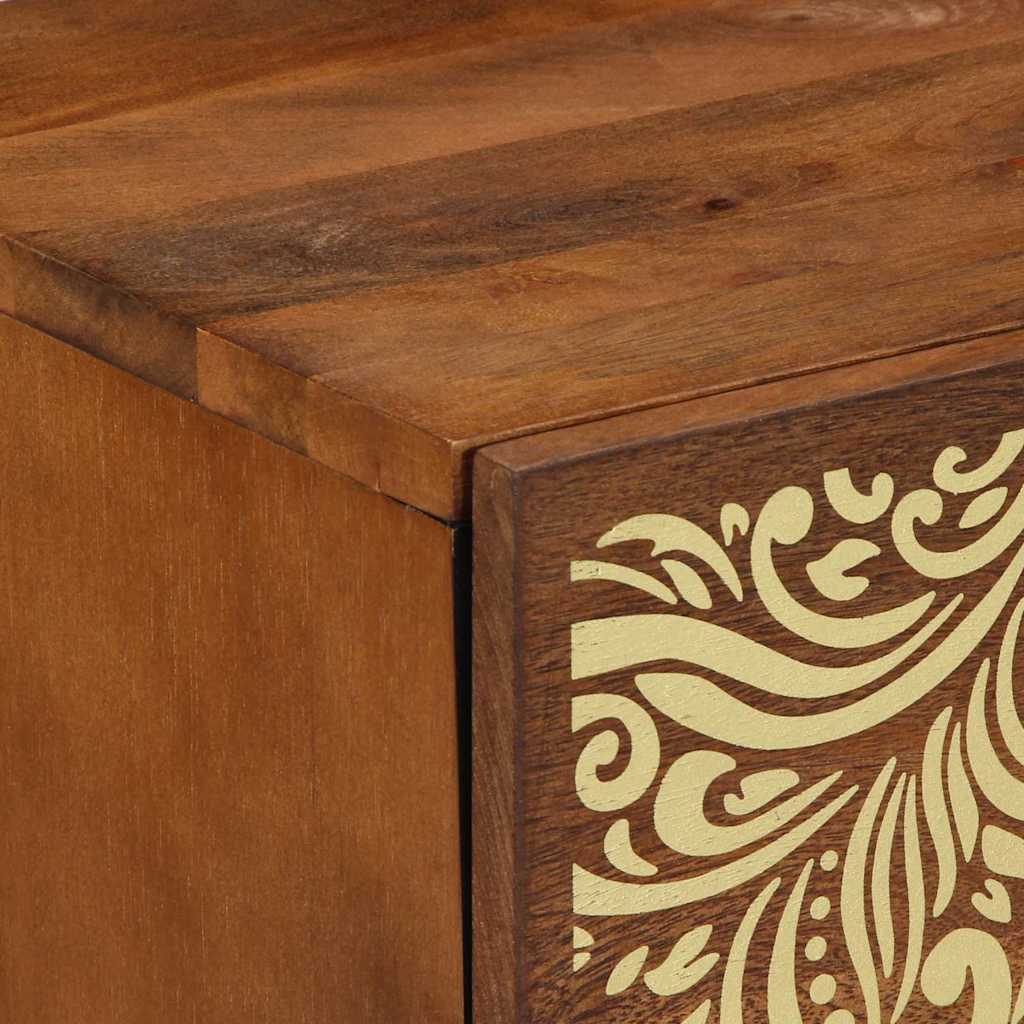Comodino con porta Marrone miele 40 x 33 x 46 cm | homemem39