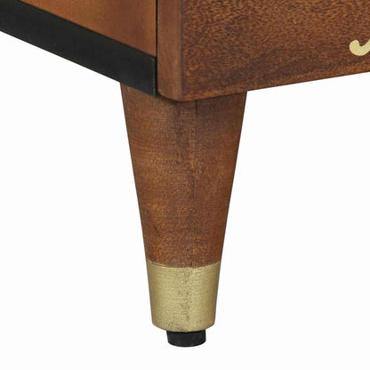 Comodino con porta Marrone miele 40 x 33 x 46 cm | homemem39