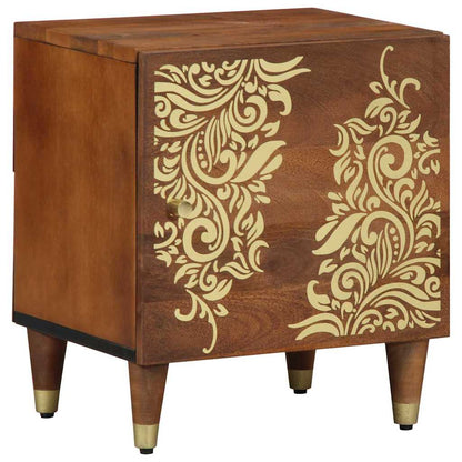 Comodino con porta Marrone miele 40 x 33 x 46 cm | homemem39