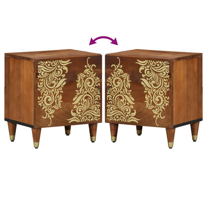 Comodino con porta Marrone miele 40 x 33 x 46 cm | homemem39