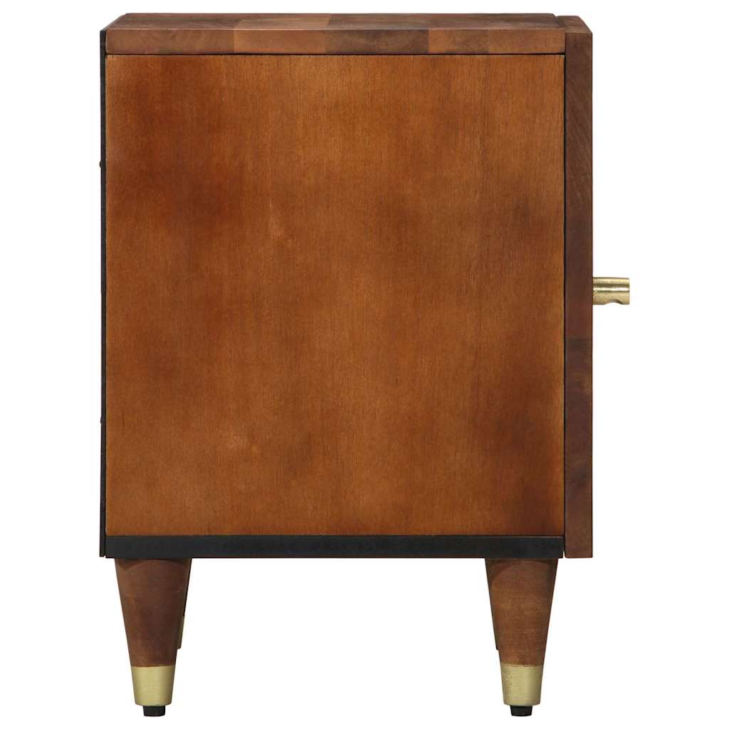 Comodino con porta Marrone miele 40 x 33 x 46 cm | homemem39