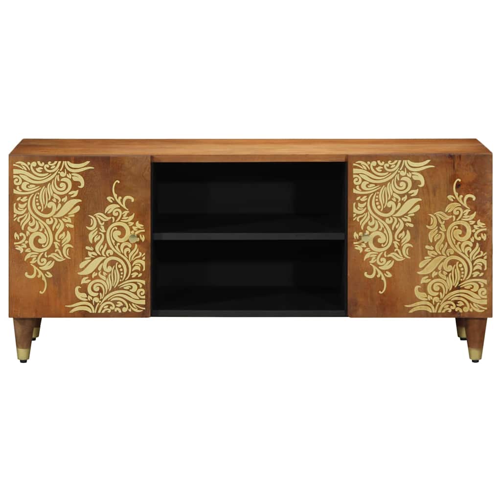 Mobile TV con lo scaffale Marrone miele 105 x 33 x 46 cm
