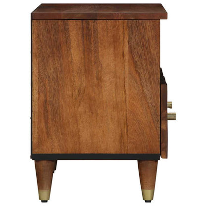 Mobile TV Marrone miele 70 x 33 x 46 cm Legno di mango massello