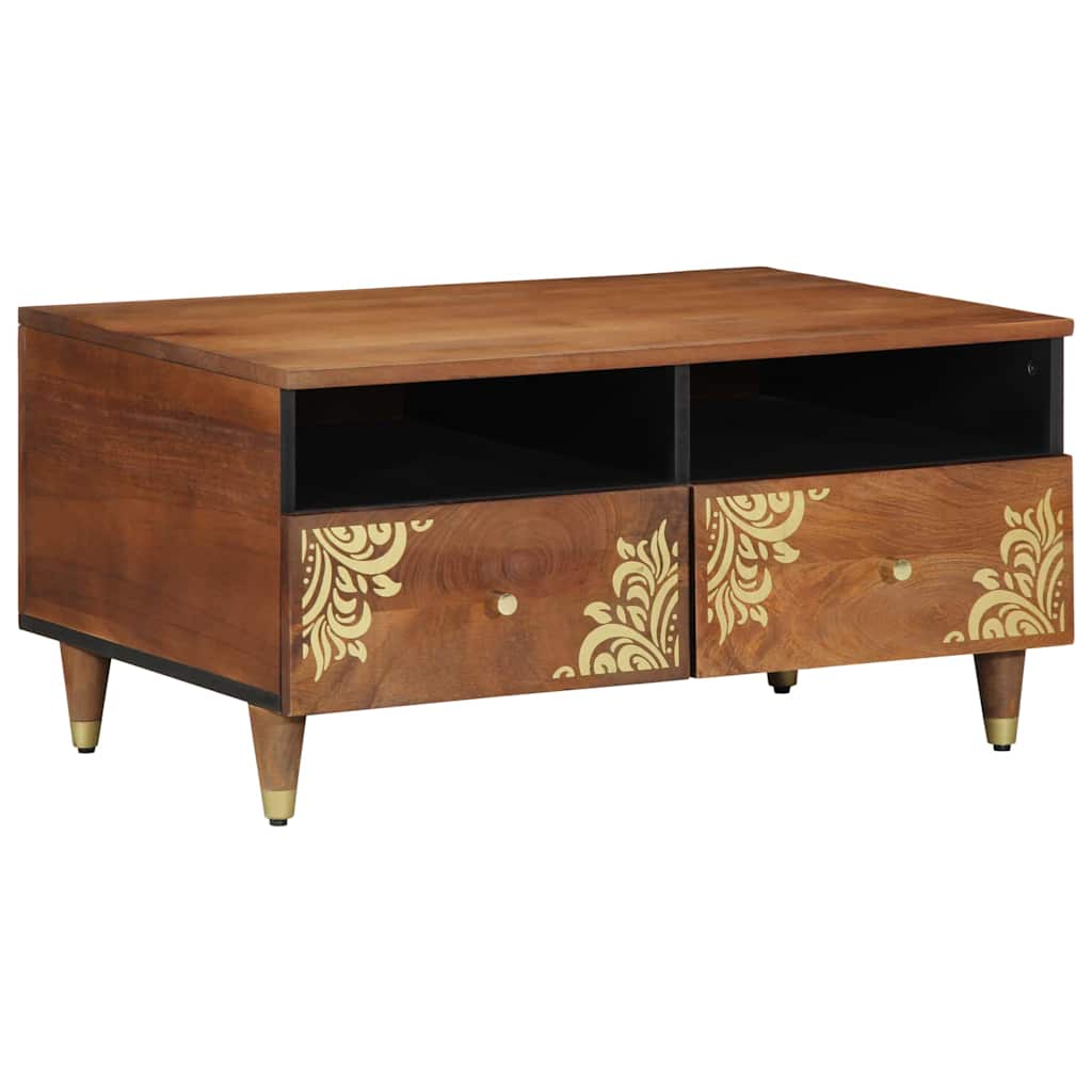 Tavolino da salotto con cassetto Marrone miele 80 x 54 x 40 cm | homemem39