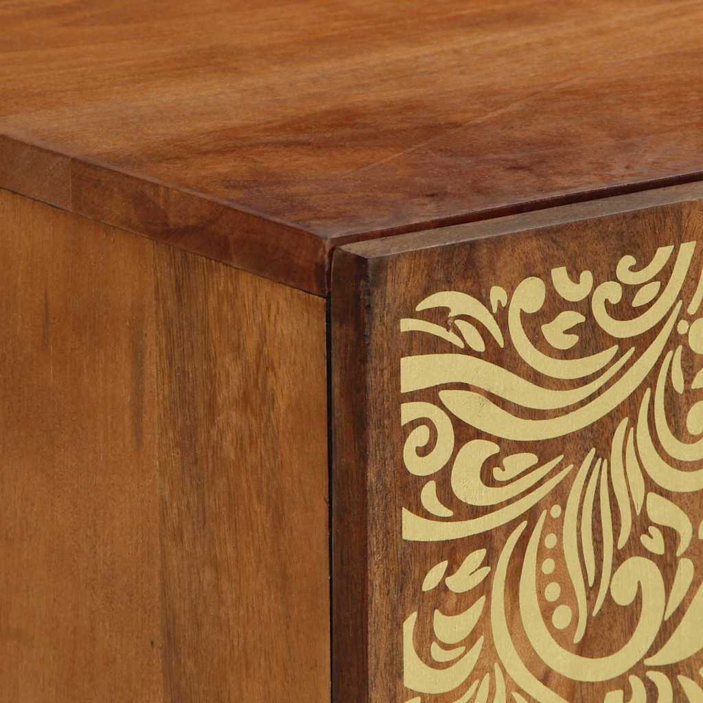 Mobile TV con cassetto con porta Marrone miele 105 x 33 x 46 cm