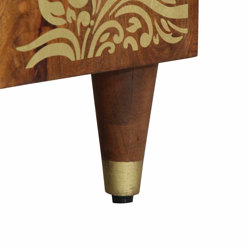 Mobile TV con cassetto con porta Marrone miele 105 x 33 x 46 cm