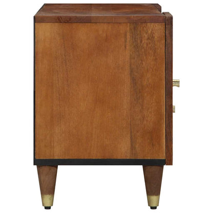 Mobile TV con cassetto con porta Marrone miele 105 x 33 x 46 cm