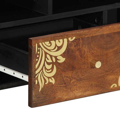 Mobile TV con cassetto Marrone miele 100 x 33 x 46 cm