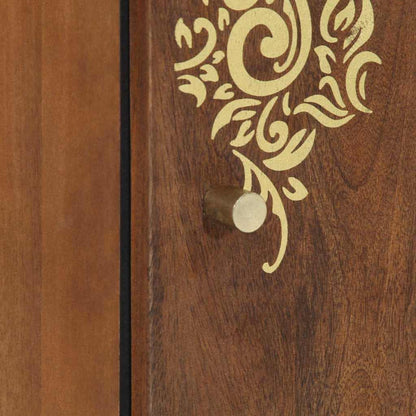 Armadietto a muro con porta Marrone miele 38 x 33 x 48 cm