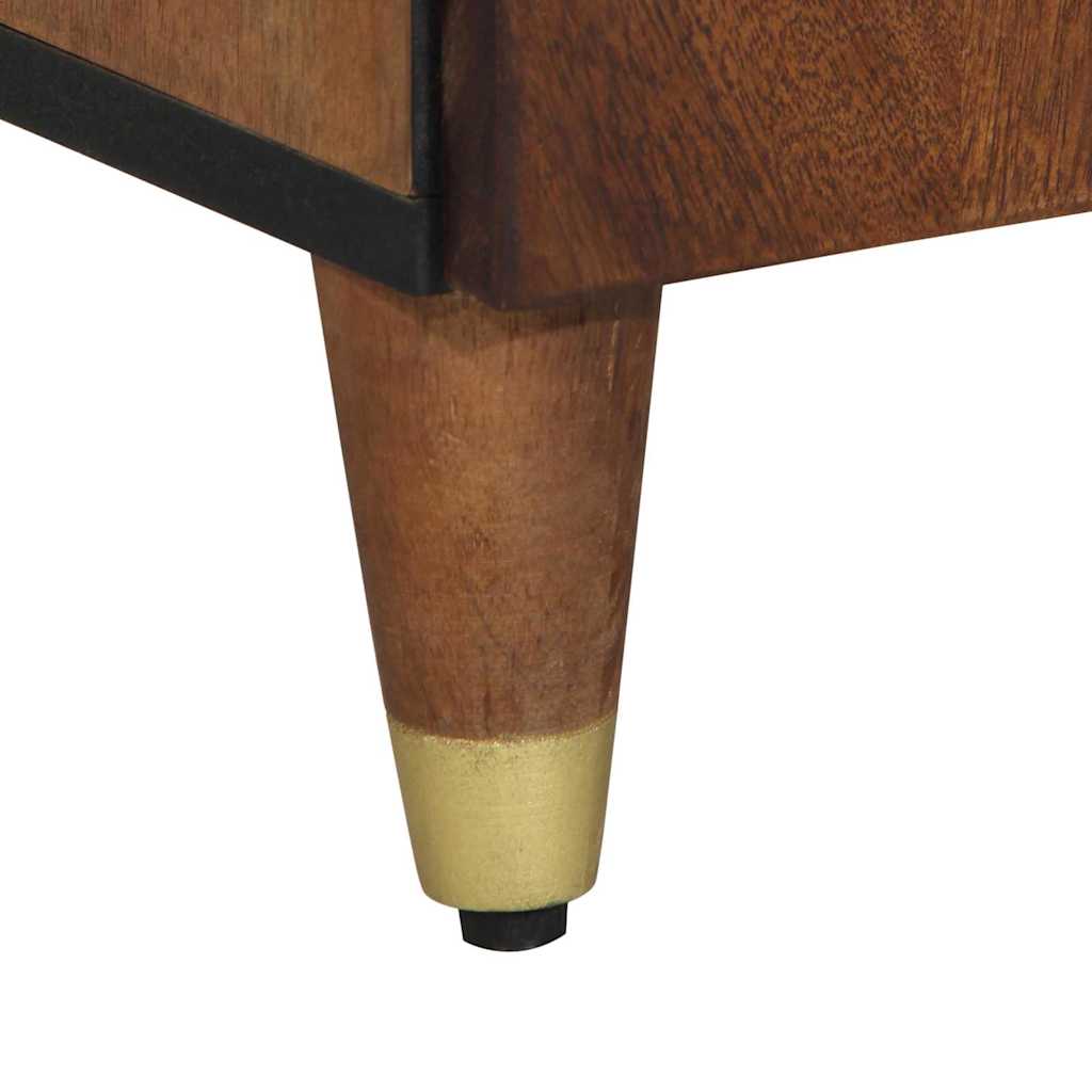 Mobile da Bagno con cassetto marrone ambrato 38 x 33 x 160 cm