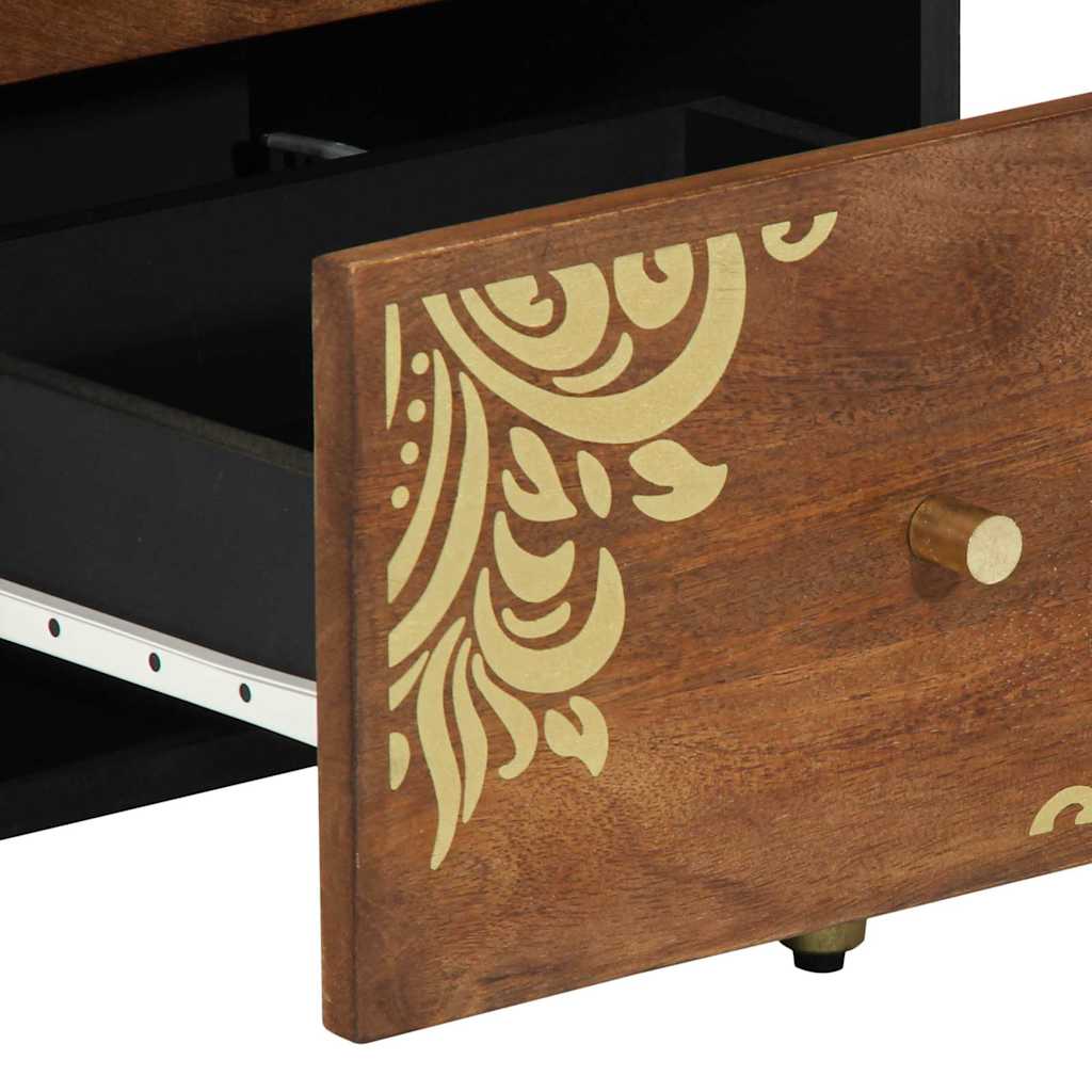 Credenza Marrone 40 x 33 x 75 cm Legno di mango massello