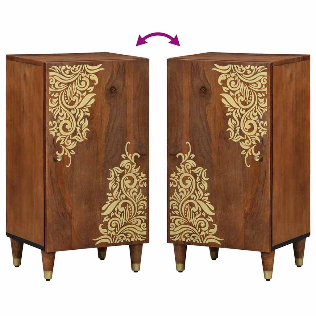 Credenza Marrone 40 x 33 x 75 cm Legno di mango massello