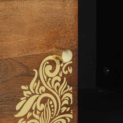 Credenza Marrone 80 x 33 x 75 cm Legno di mango massello
