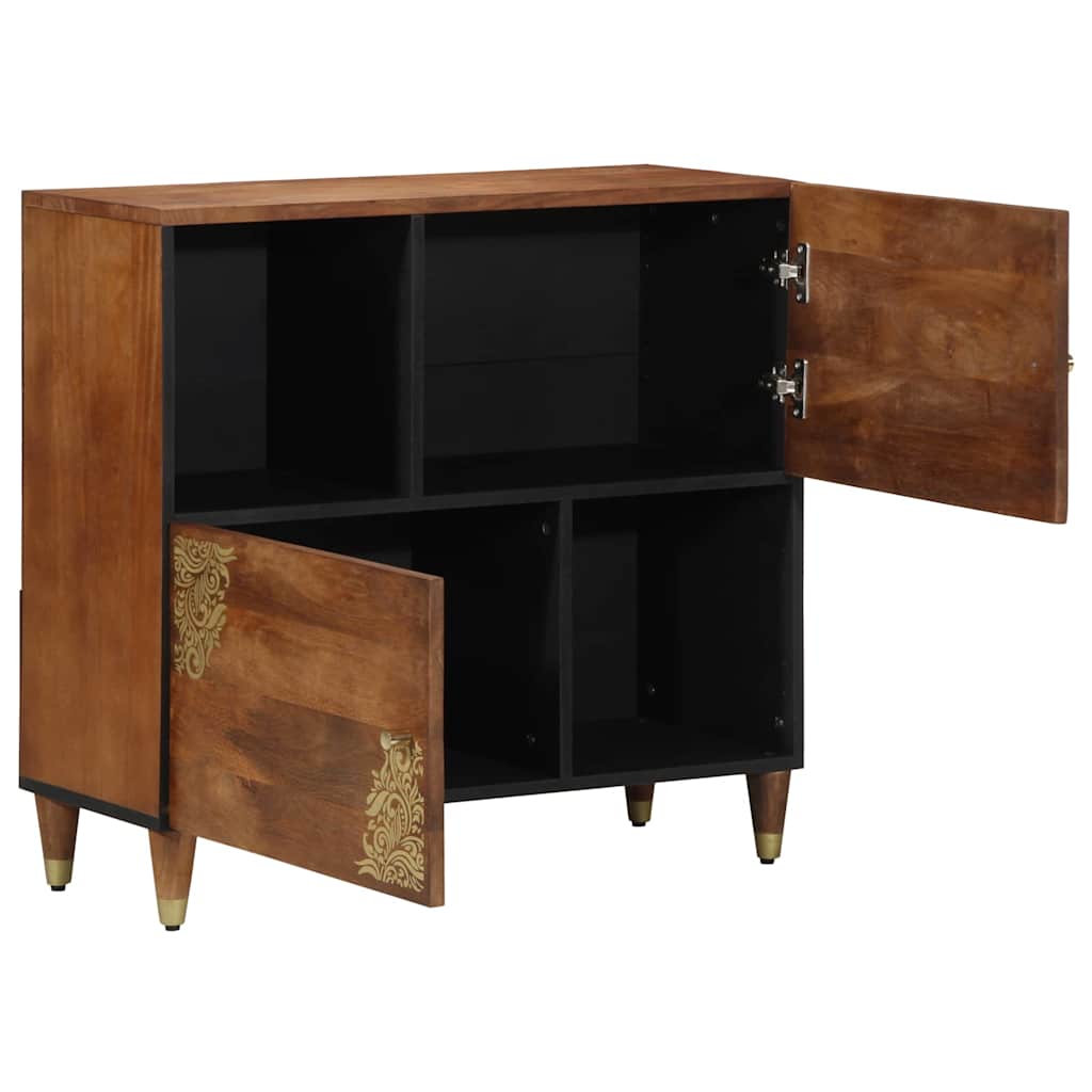 Credenza Marrone 80 x 33 x 75 cm Legno di mango massello
