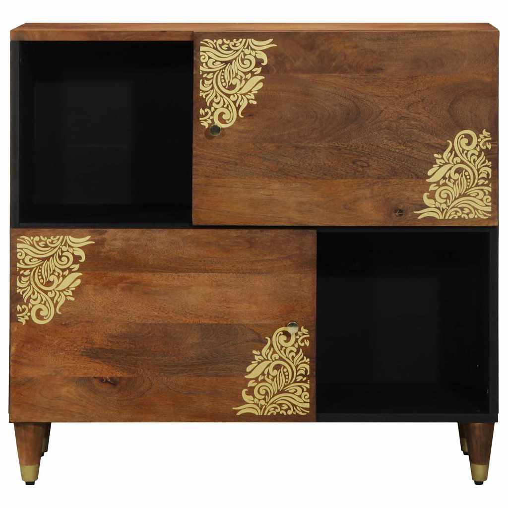 Credenza Marrone 80 x 33 x 75 cm Legno di mango massello