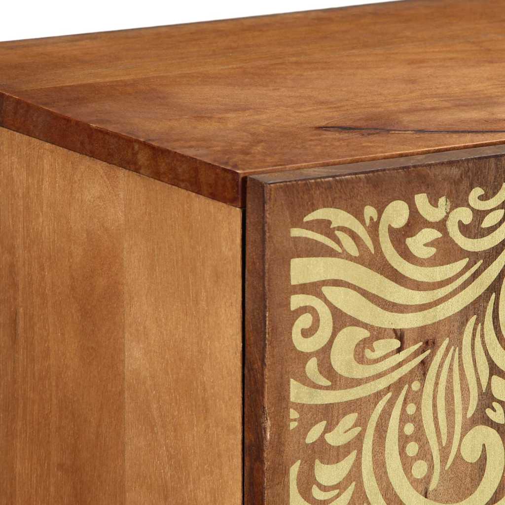 Credenza Marrone 90 x 33 x 75 cm Legno di mango massello