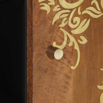 Credenza Marrone 90 x 33 x 75 cm Legno di mango massello