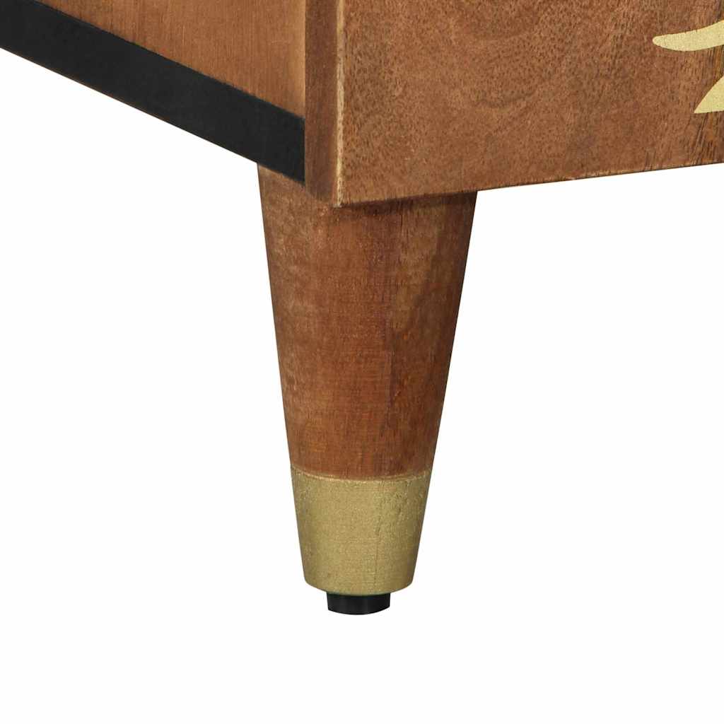 Credenza Marrone 90 x 33 x 75 cm Legno di mango massello