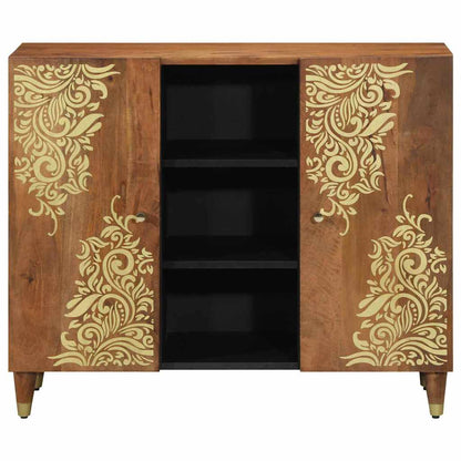 Credenza Marrone 90 x 33 x 75 cm Legno di mango massello