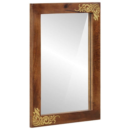 Specchio da bagno con specchio Marrone miele 70 x 50 x 2,5 cm | homemem39