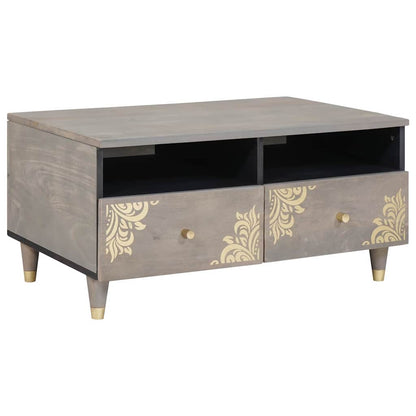 Tavolino da salotto con cassetto Grigio 80 x 54 x 40 cm | homemem39