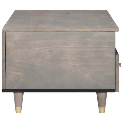 Tavolino da salotto con cassetto Grigio 80 x 54 x 40 cm | homemem39