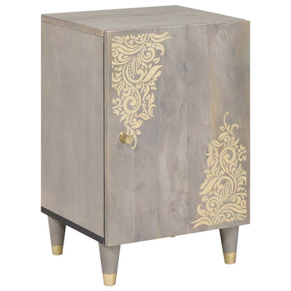 Mobile da Bagno Grigio 38 x 33 x 58 cm Legno di mango massello | homemem39