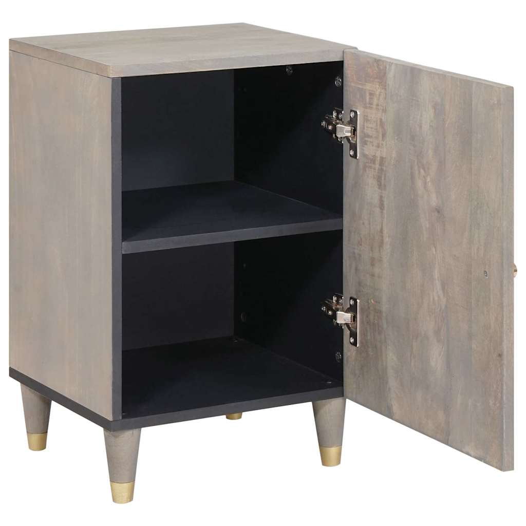 Mobile da Bagno Grigio 38 x 33 x 58 cm Legno di mango massello | homemem39