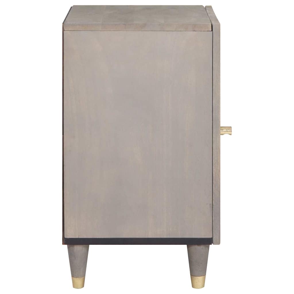 Mobile da Bagno Grigio 38 x 33 x 58 cm Legno di mango massello | homemem39