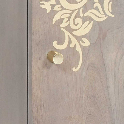 Credenza Grigio e Oro 40 x 33 x 75 cm Legno di mango massello | homemem39