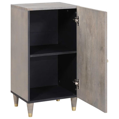 Credenza Grigio e Oro 40 x 33 x 75 cm Legno di mango massello | homemem39