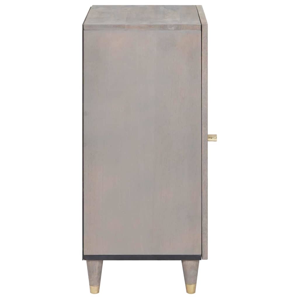 Credenza Grigio e Oro 40 x 33 x 75 cm Legno di mango massello | homemem39