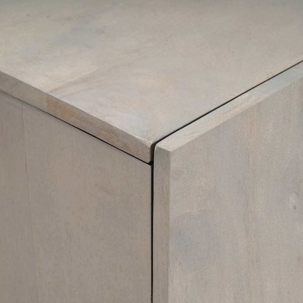 Credenza Grigio e Oro 60 x 33 x 100 cm Legno di mango massello | homemem39