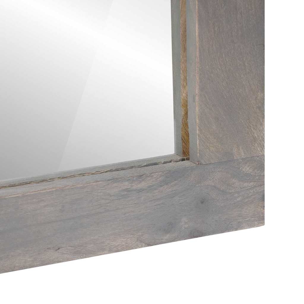 Specchio da bagno con specchio Grigio 70 x 50 x 2,5 cm | homemem39