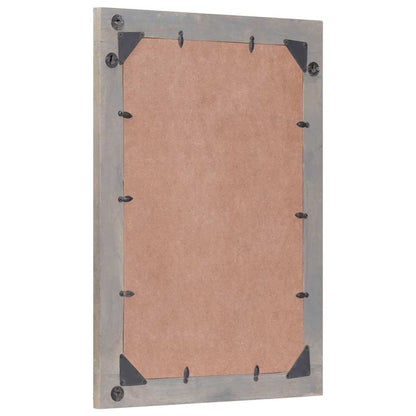 Specchio da bagno con specchio Grigio 70 x 50 x 2,5 cm | homemem39