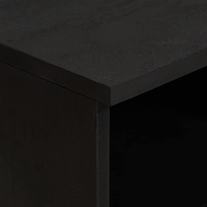 Mobile TV Nero 70 x 33 x 46 cm Legno di mango massello | homemem39